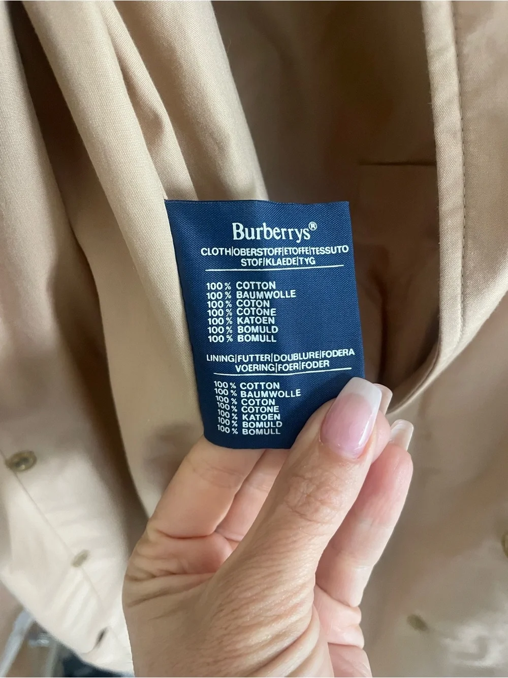 Burberry Classic Woman's Trench Coat/ khaki Tan Long 6 - Picture 13 of 16